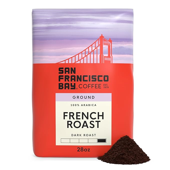 San Francisco Bay Ground Coffee, French Roast (28 oz Bag), Dark Roast Coffee