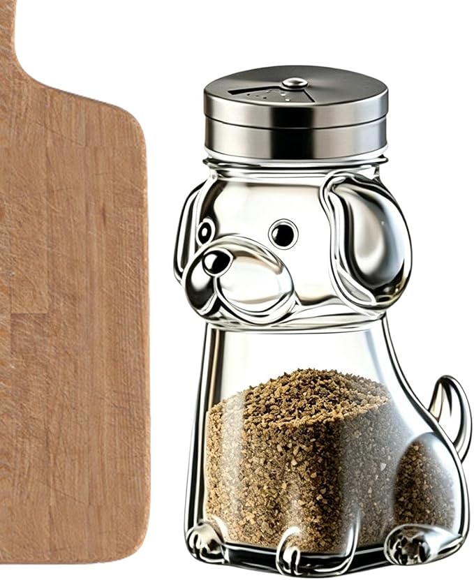 Animal Seasoning Jars, Fine Salt Shaker, Kitchen Utility with Portable Feature, Household Fixture with Secure Grip, 2.76x4.13 inches Dining Accessory, Organizer for Jelly Condiments Spices Preparation