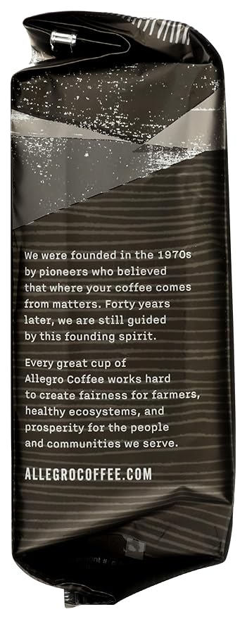 Allegro Coffee Decaf Organic Italian Roast Ground Coffee, 12 Ounce (Pack of 1)