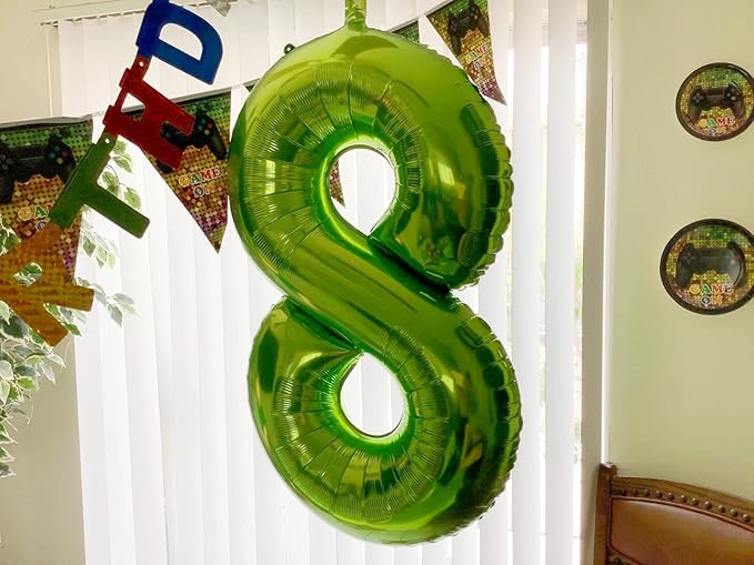 Number 6 Balloon 40 Inch, 6 7 Six Seven Birthday Decorations, 6th Birthday Balloon for Boy Girl, Light Green 16 60 61 65 Numbers Balloons Graduations Anniversary Supplies