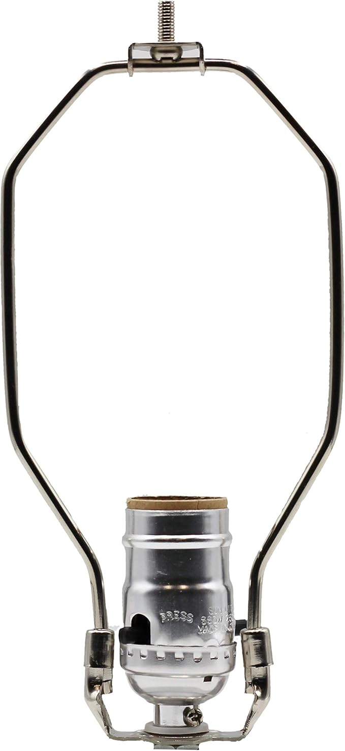 Creative Hobbies Lamp Kit for Liquor Bottles, Wine Bottles - Includes All Adapters, Socket, Cord and Harp (Black)