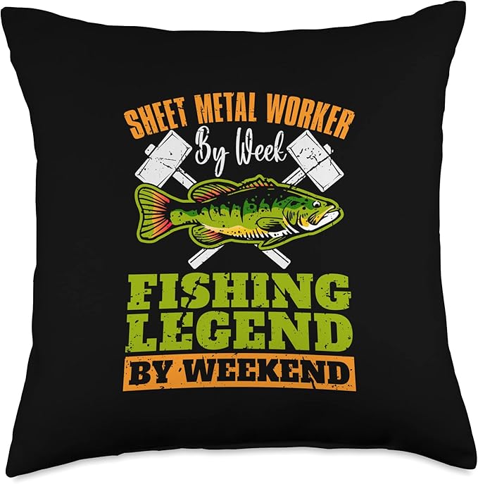 Sheet Metal Worker By Week Reform Metals Sheet Metal Worker Throw Pillow