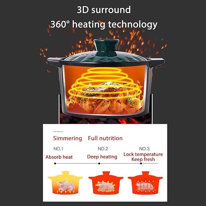 Casserole Cookware Ceramic Saucepan with Lid High-class Steam Soup Bowl Steaming Cup Suitable for Home Kitchen Egg Cream Herbs Bird's Nest Tonic (Size : A)
