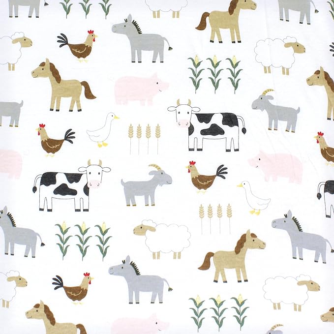 Hudson Baby Unisex Baby Cotton Toddler Pillow Case, Cute Farm, One Size