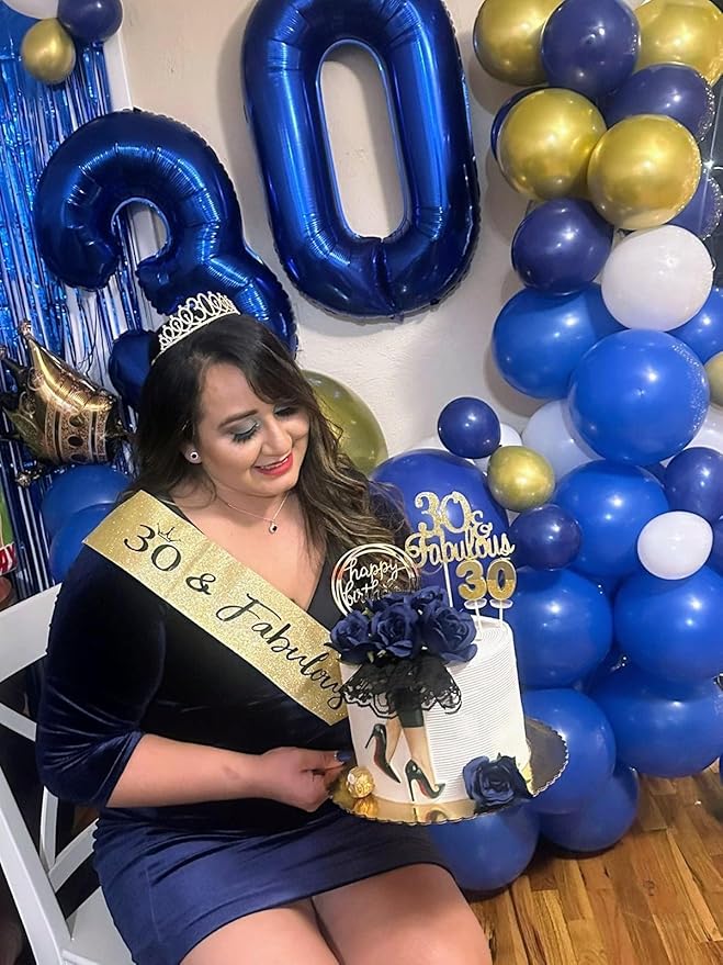 0 Balloon Numbers 40 Inch Big Dark Blue Balloon Numbers for Birthday Decoration, Baloon for 10 20 30 40 100 2025 Graduation Decor Wedding Anniversaries Party