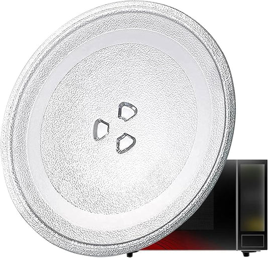 Microwave Glass Turntable Plate With 3 Fixtures, Microwave Glass Plate De Replacement Microwave Plate, 245mm 255mm 270mm Diameter, Microwave Glass Tray, Heat Resistance, Easy To Care For
