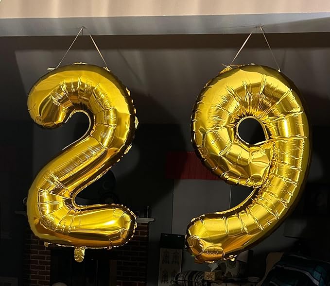 Gold Number Balloon 19, Number Balloons, 40 Inch Ballon for 19th Girl Boy Birthday Party, Photo Prop, Wedding Anniversaries Events, Decor