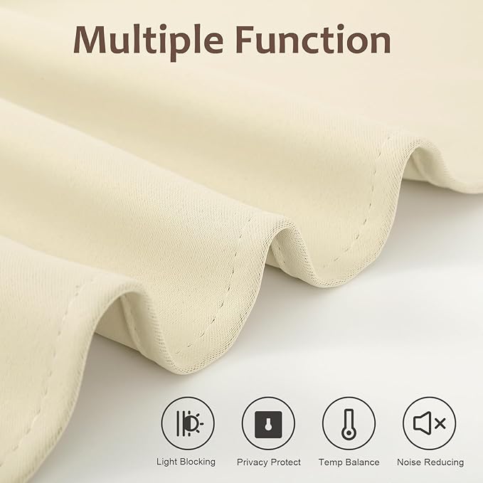 WdFour Classroom Door Window Cover,Blackout Shades for Classroom Windows and Doors，Privacy,Room Darkening Design Blocks Views, Classroom Window Cover Lockdown. 12W x 30L Inches, 1 Panel, Beige.