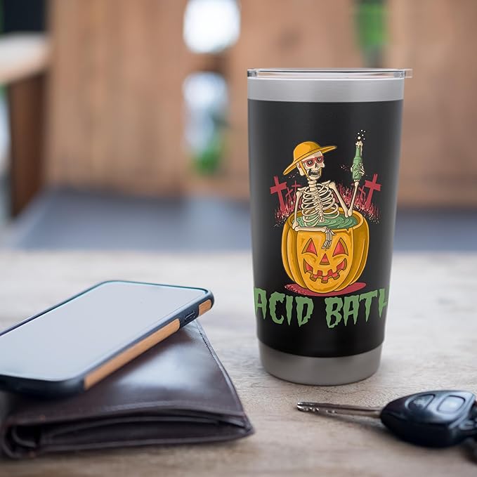You only need an acidic bath, bathtub Stainless Steel Insulated Tumbler