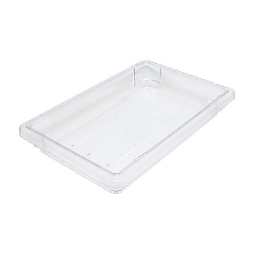 Thunder Group PLFB121803PC Food Storage Box, 1-3/4 Gallon, 12" x 18" x 3-1/2", withstands Temperature -40° to 210°F, Shatter and Scratch Resistant, Dishwasher Safe, Pack of 6