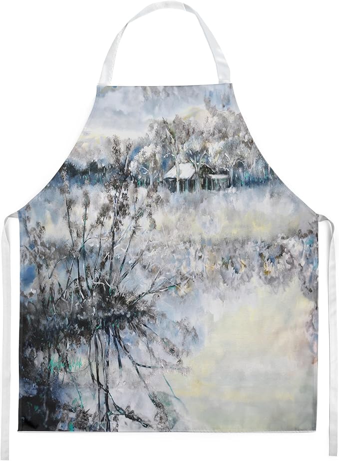 Caroline's Treasures Early Morning Apron Cooking Kitchen Server Baking Crafts Gardening for Adult Women Men, Unisex, Large, Multicolor