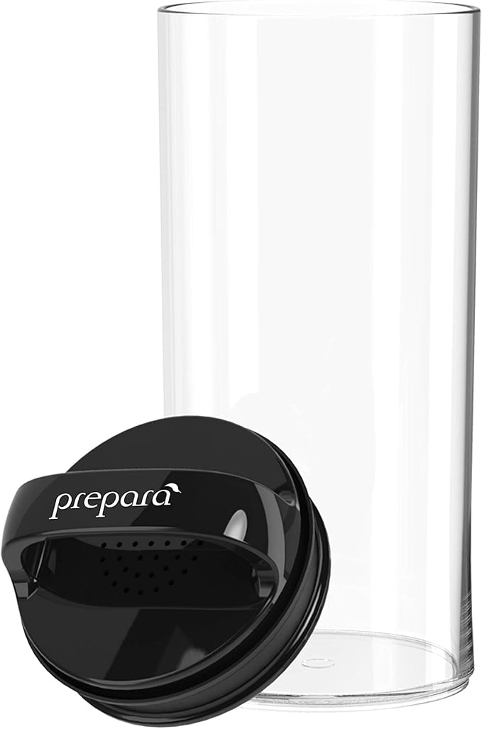 Prepara Evak Fresh Saver Plastic Food Storage, Small/Tall, Black