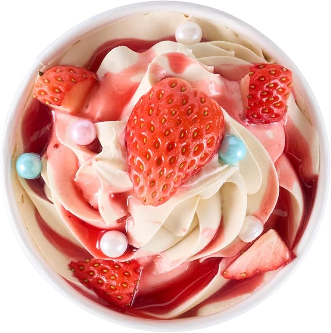 Coppetta 8 Ounce Dessert Cups, 50 Greaseproof Ice Cream Cups - Lids Sold Separately, For Hot And Cold Foods, Pink And White Ombre Paper Yogurt Bowls, Disposable, Sturdy - Restaurantware