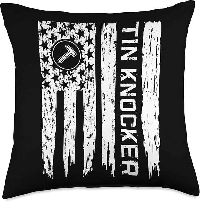 Tin Knocker Accessories Sheet Metal Workers Tin Knocker Throw Pillow