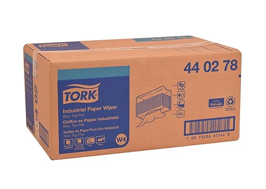 Tork Heavy Duty Paper Wiper W4, Glass Cleaning, 5 x 90 Sheets, 440278