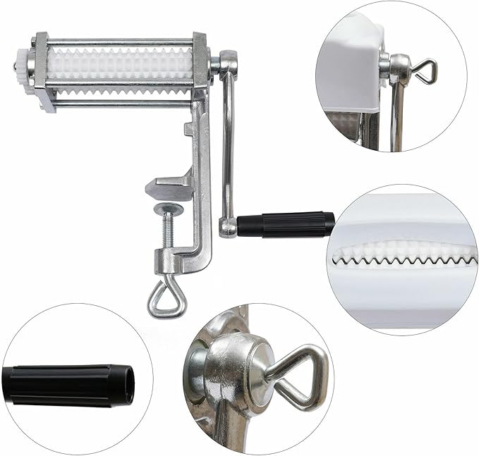 Commercial Meat Tenderizer Cuber Heavy Duty Steak Flatten Beef Clamp Kitchen，Hand Crank Flatten butchers Tool Cuber Steak Machine KitchenTool