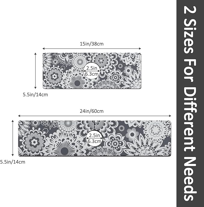 24" X 5.5" Kitchen Sink Splash Guard Faucet Mat Mandala Super Absorbent Fast Drying Faucet Guard & Draining Mat Sink Splash Guard Behind Faucet for Kitchen, Bathroom