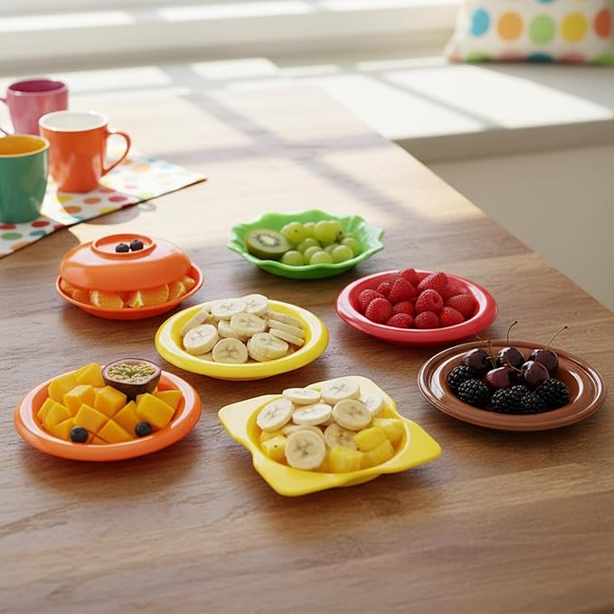 Burger Plates Set, Seasoning Dish Pack, Stackable Bowls with Portable Storage, Kitchen Accessory with Dishwasher Safe Details, 3.94x4.72 inches Sauce Container, Restaurant Fixture for BBQ Party Snack
