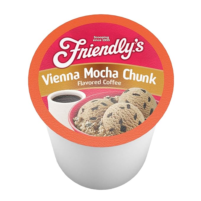 Friendly's Coffee Pods Assorted Flavored Ice Cream Variety Pack Compatible with Keurig K Cup Brewers, Assorted Variety Pack, 40 Count (Pack of 1)