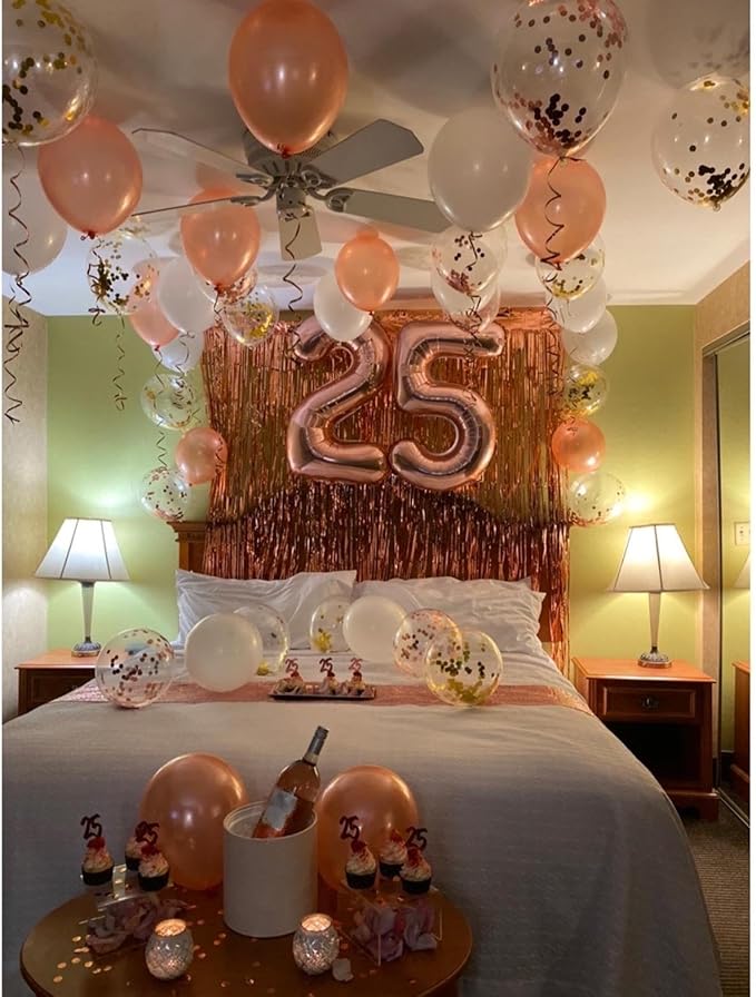 Big 23 Balloons Number, 40 Inch 32 Balloon for Women Men, Rose Gold Number Ballons for Birthday, Party, Wedding, Anniversaries, Celebration Party, Graduation