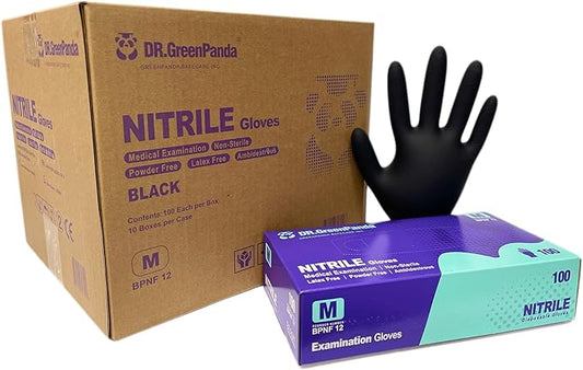 Dr.GreenPanda Nitrile Gloves - 3 Mil - Food Safe & Medical Exam Disposable Gloves - Latex Free Powder Free Non-Sterile