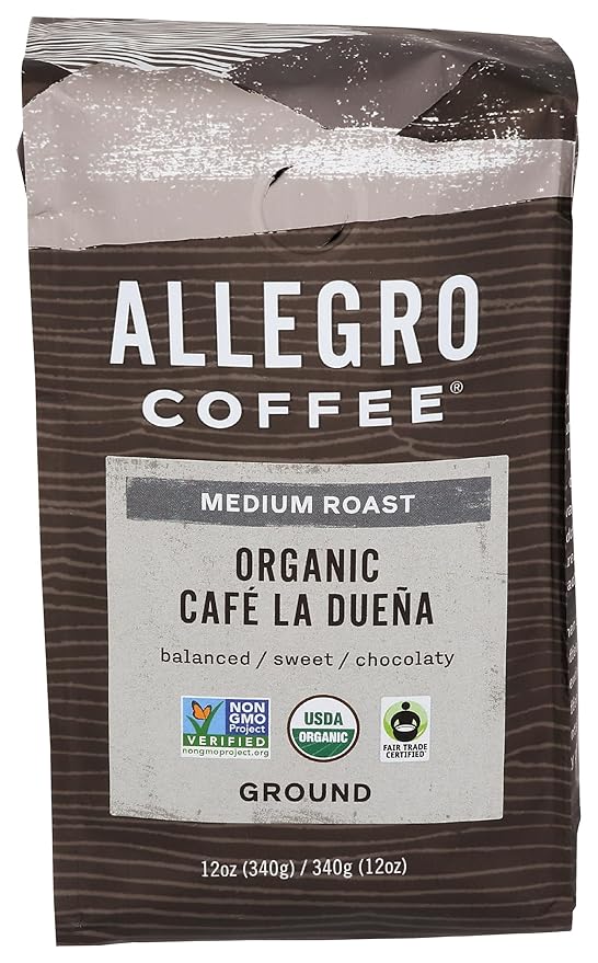 Allegro Coffee Organic Cafe La Duena Ground Coffee, 12 oz