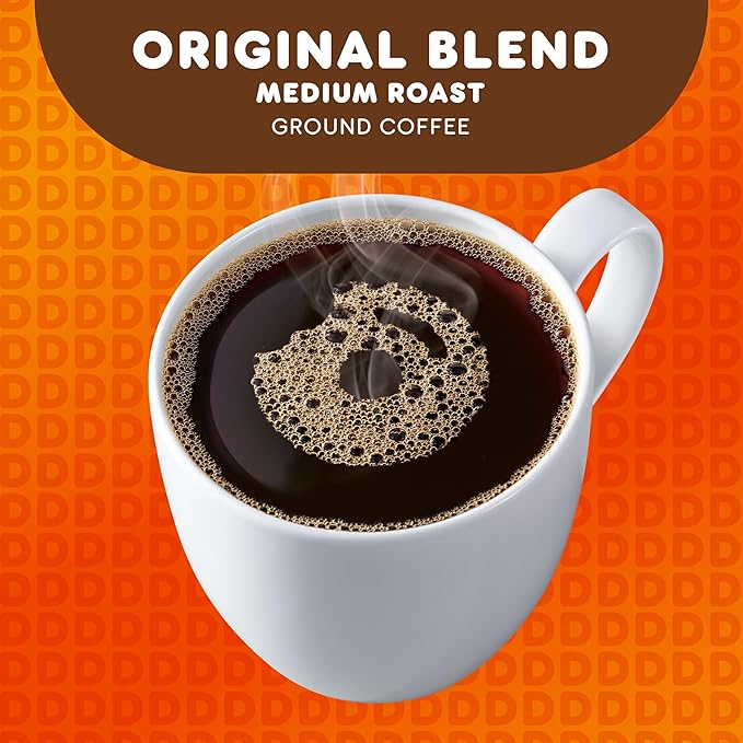 Dunkin' Original Blend Medium Roast Whole Bean Coffee, 12 Ounces (Pack of 6)