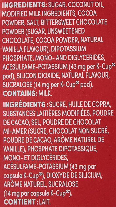 Tim Hortons Original Hot Chocolate, Single Serve Keurig K-Cup Pods, 10 Count