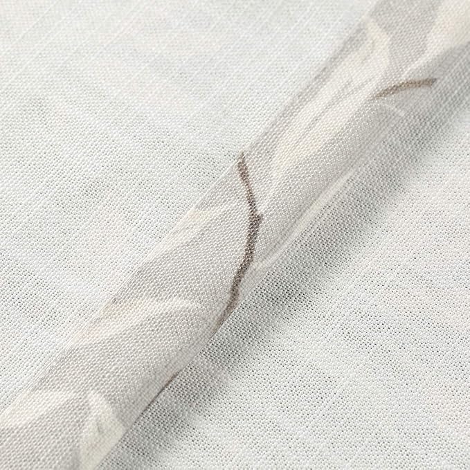 VOGOL Curtains 36 in for Bedroom 2 Panels, Rod Pocket Cafe Curtain Semi Sheer Short Bay Window Curtains for Living Room Kitchen Cabinet Bathroom RV Shades Camper Blinds 36L Long