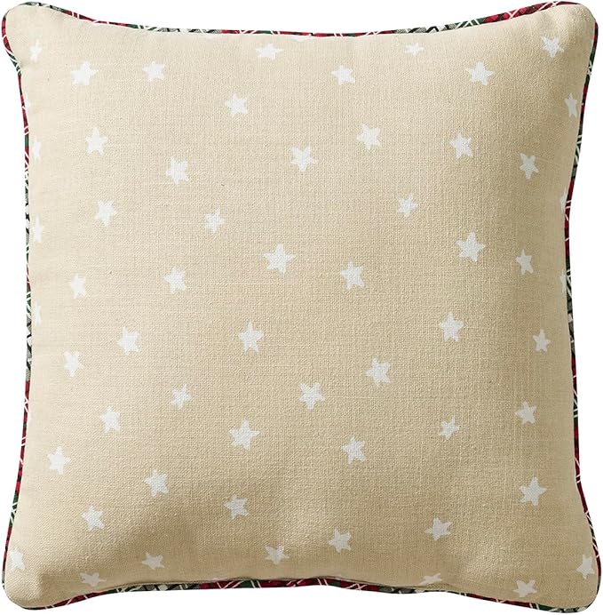 Hallmark - Decorative Throw Pillow for Couch or Bed, Holiday Home Décor, 18" x 18", (Polar Bear, Beige)