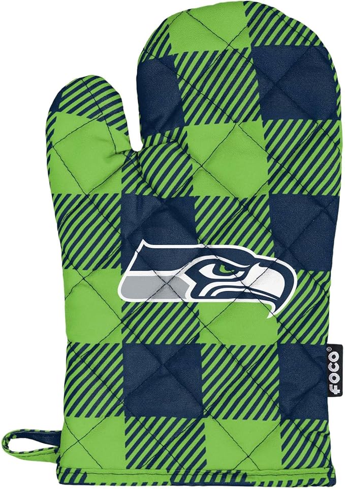 FOCO NFL Unisex-Adult NFL Team Logo Grilling Cooking Chef Gear - Oven Mitt