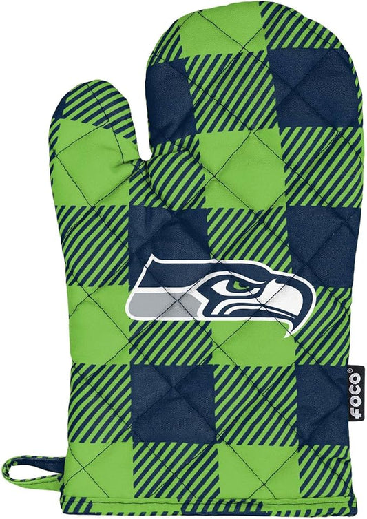 FOCO NFL Unisex-Adult NFL Team Logo Grilling Cooking Chef Gear - Oven Mitt