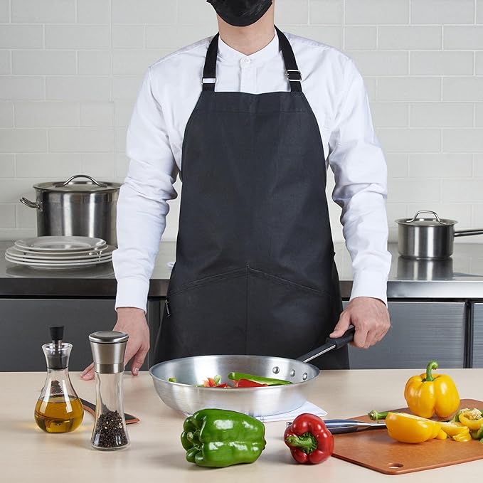 Restaurantware-RW Base Bib Aprons, 100 Server Aprons With 3 Pockets