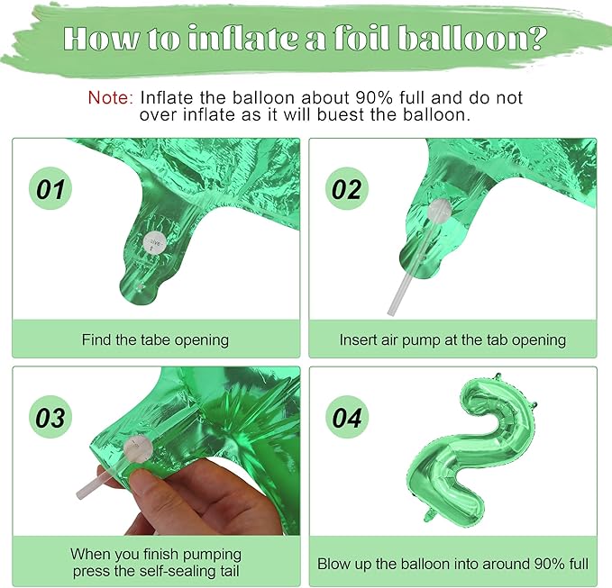2026 Balloons New Years Eve Party Supplies - 40" Large Green Foil Number Balloon New Years Decorations Graduation Balloons Class of 2026 Happy New Year Birthday Anniversary Graduation Decorations