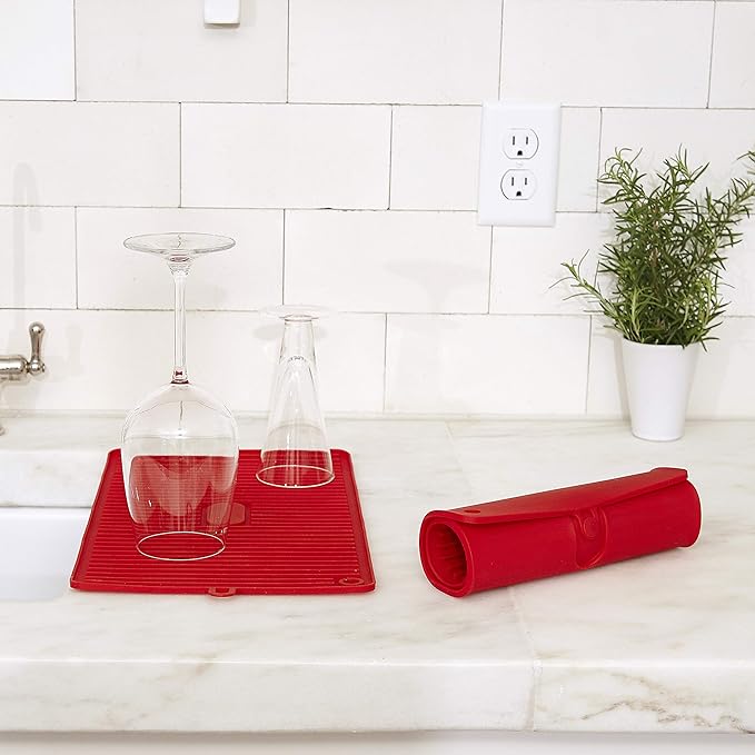 Better Houseware 3424 Kitchen Drying mat, standard, Red