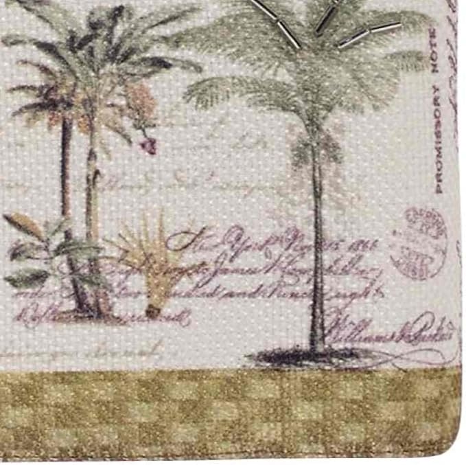 Avanti Linens - Fingertip Towel, 100% Soft & Absorbent Cotton Towel, Coastal Home Decor (Colony Palm)