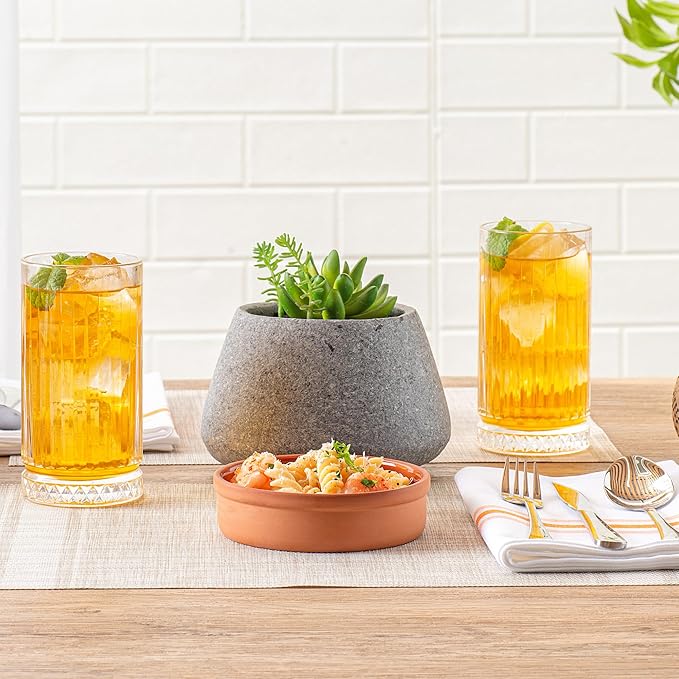 Restaurantware-Terra Tek 8.8 Ounce Terracotta Cazuelas, 2 Brown Glazed Clay Pots For Cooking - Oven-Ready, Microwavable, Terracotta Serving Pots, Dishwashable, For Cooking And Serving