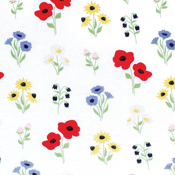 Hudson Baby Unisex Baby Cotton Toddler Pillow Case, Wildflower, One Size