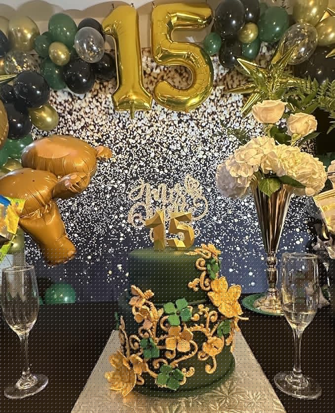 40 Inch 15 Number Balloon, 15 51 Birthday Balloon, Gold Party Decoration for 15th Birthday Party Decoration, Promotion Events Decor, Photo Prop,