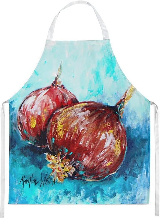 Caroline's Treasures Onion Funions Apron Cooking Kitchen Server Baking Crafts Gardening for Adult Women Men, Unisex, Large, Multicolor