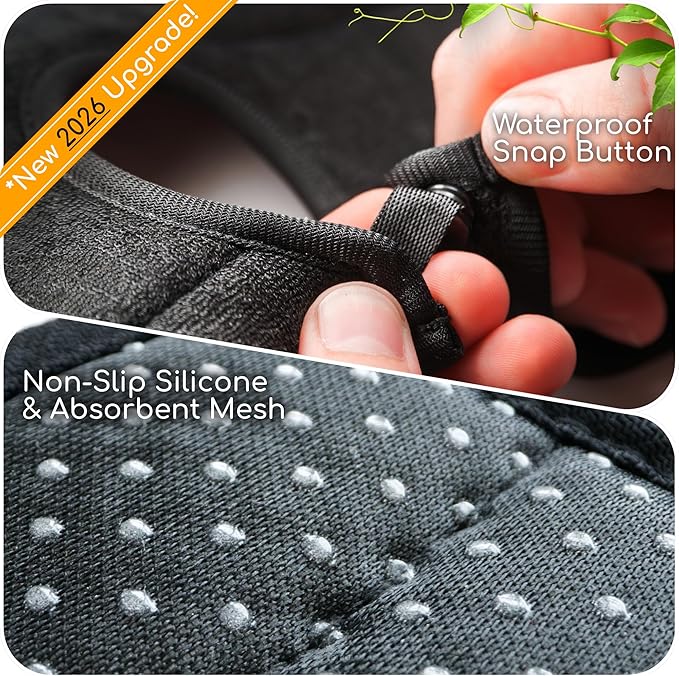 The Original Ternal Sinkmat Drip Catcher & Splash Guard, Faucet Mat for Sinks – Absorbent Microfiber, Machine Washable Counter Protector & Drying Mat for Kitchen, Bathroom or RV [Black, Mini, 1 Pack]