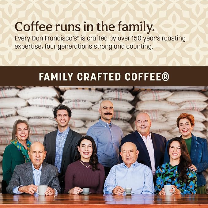 Don Francisco's Hawaiian Hazelnut Flavored Coffee Pods, 55 Count, Medium Roast, Compatible with Keurig Brewers