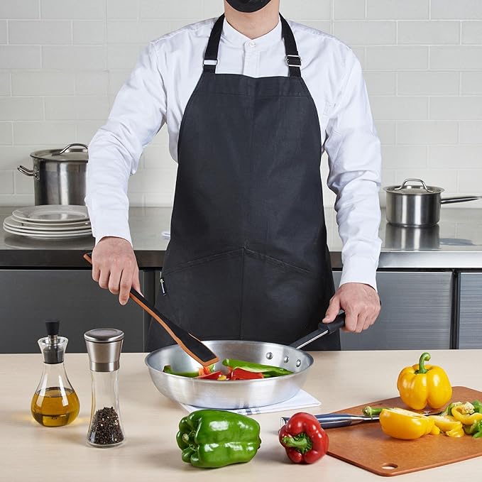 Restaurantware-RW Base Bib Aprons, 100 Server Aprons With 3 Pockets