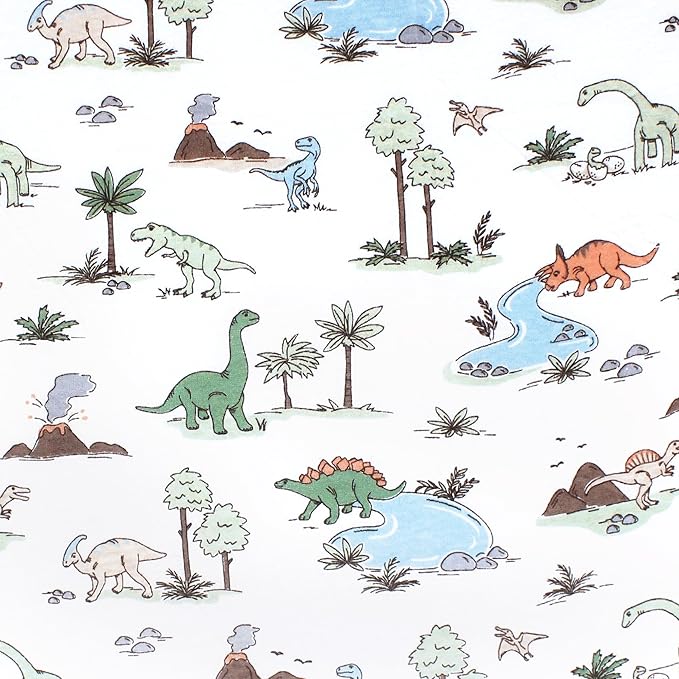 Hudson Baby Unisex Baby Cotton Toddler Pillow Case, Dinosaur Adventures, One Size