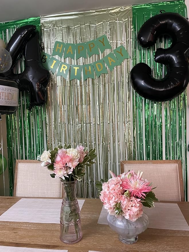 Number Balloon 40 Inch, 24 Number Balloons, Black 42 Happy Birthday Decorations for Women Men, Ballons 24th for Wedding Anniversaries Party
