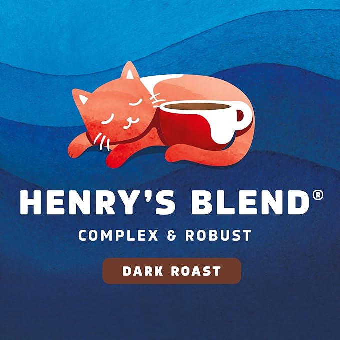 Seattle’s Best Coffee, Dark Roast Ground Coffee, Henry's Blend, 100% Arabica, 6 Bags (12 oz Each)