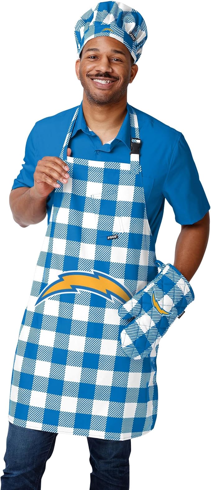 FOCO NFL Unisex-Adult NFL Team Logo Grilling Cooking Chef Gear - Oven Mitt