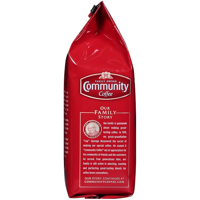 Community Coffee Premium Ground Coffee, Signature Blend, Dark Roast, 12 Ounce (Pack of 1)