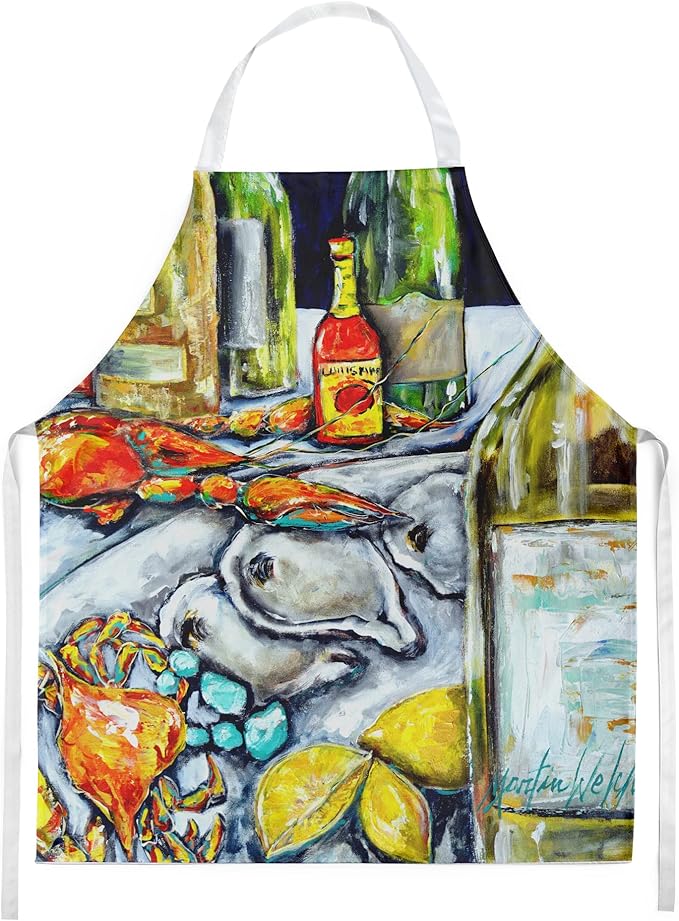 Caroline's Treasures Apron Cooking Kitchen Server Baking Crafts Gardening for Adult Women Men, Unisex, Large, Multicolor