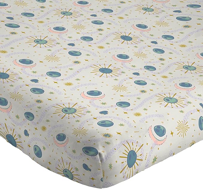 Jay Franco Sheet Set with Fitted, Flat Sheets & Pillow Cover - Ultra-Soft Bedding with Pillowcase for Room Decor, Beige - Nightmare Before Christmas, 4 Piece Full